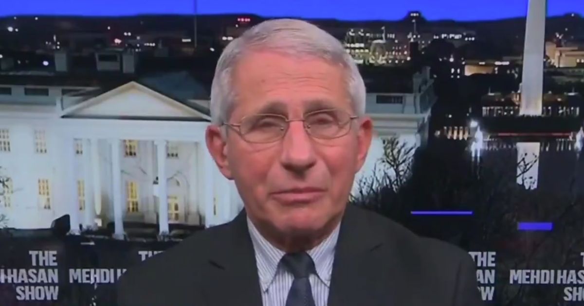 Dr. Anthony Fauci speaks with MSNBC's Mehdi Hasan on Sunday.