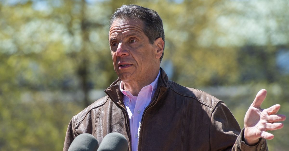 New York Gov. Andrew speaks during a news conference Monday in Syracuse.