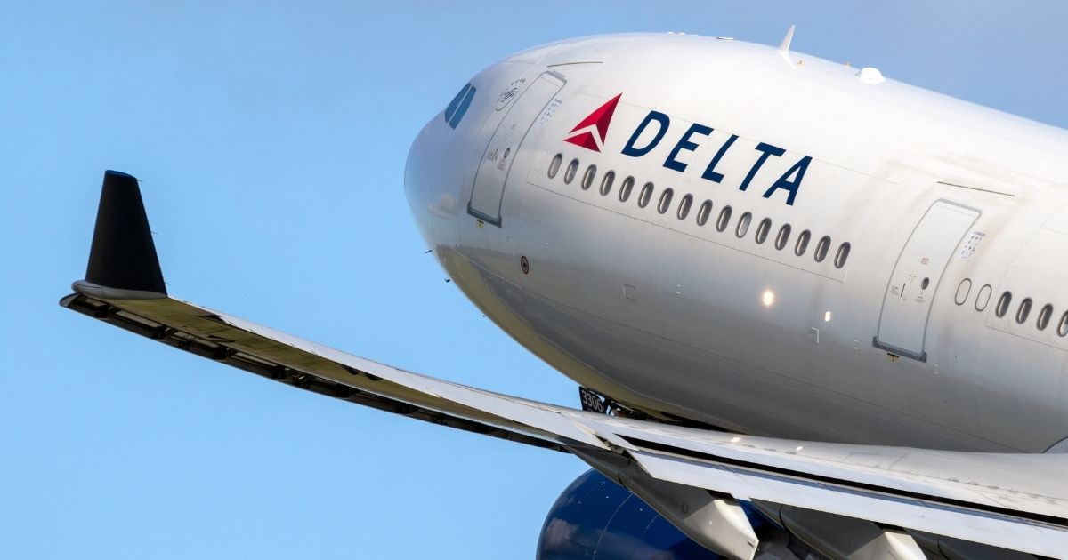 A Delta Air Lines passenger plane is pictured in the stock image above.