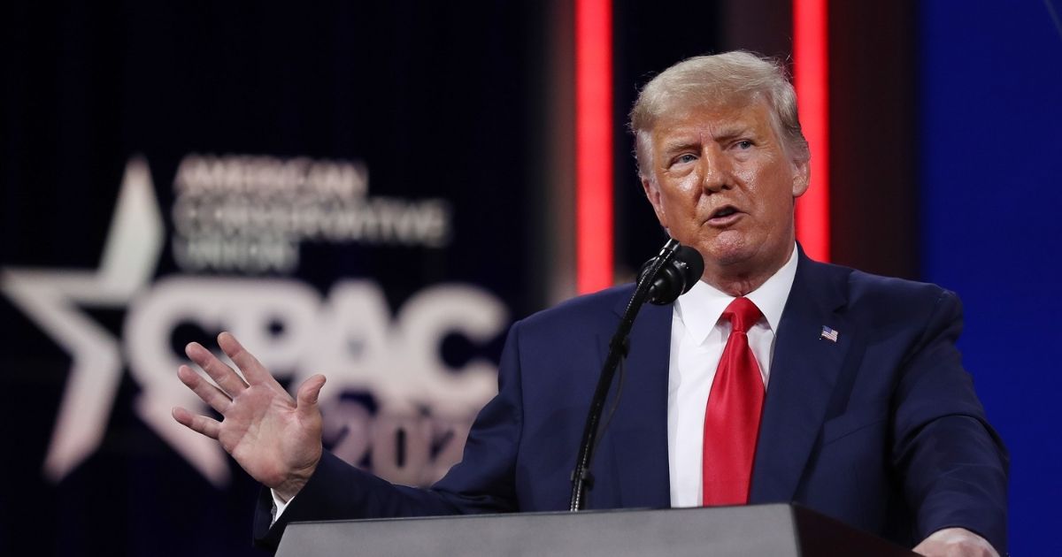 President Donald Trump addresses the Conservative Political Action Conference (CPAC) held in the Hyatt Regency on Feb. 28 in Orlando, Florida.