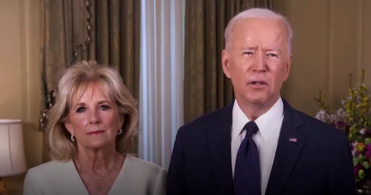 President Joe Biden and first lady Jill Biden deliver an Easter message on Sunday.