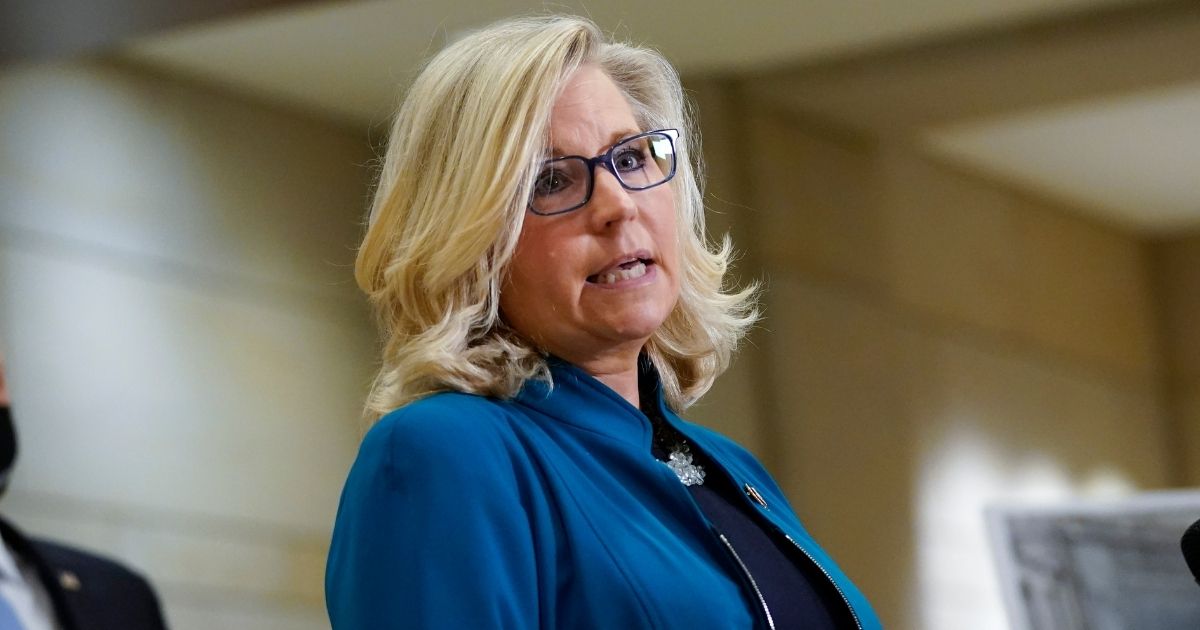 Republican Rep. Liz Cheney of Wyoming speaks during a press conference following a House Republican caucus meeting on Capitol Hill on Wednesday in Washington, D.C.
