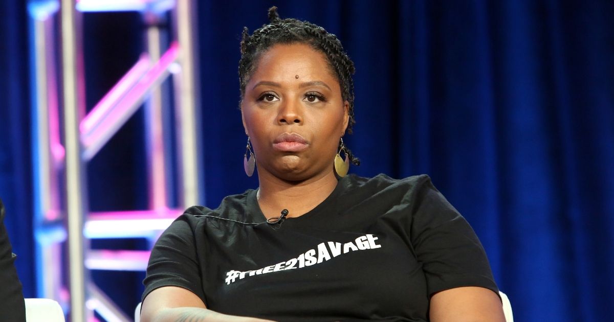 Black Lives Matter co-founder Patrisse Cullors attends the Viacom Winter TCA 2019 panel on Feb. 11, 2019, in Pasadena, California.