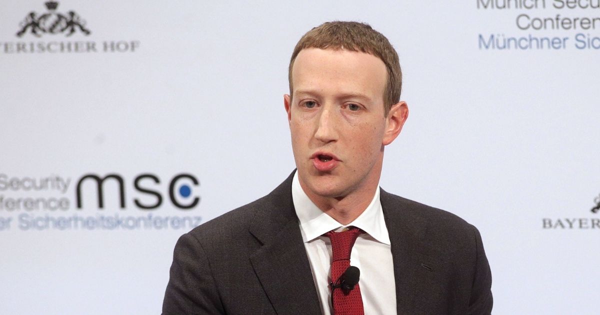 Facebook founder and CEO Mark Zuckerberg is pictured in a file from the 2020 Munich Security Conference on Feb. 15, 2020, in Munich, Germany.