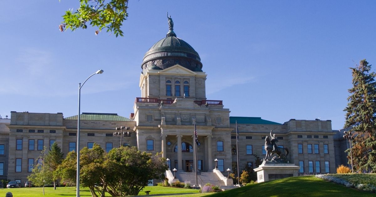 The Montana state Capitol building in Helena.