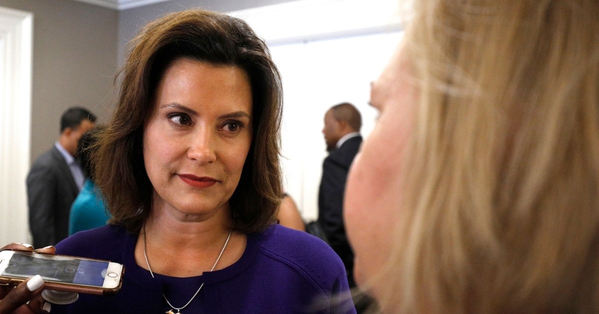 Michigan Gov. Gretchen Whitmer, pictured in a file photo from her 2018 gubernatorial campaign.