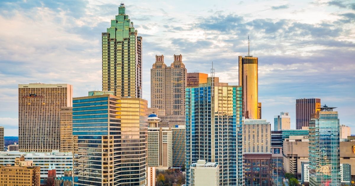 The Atlanta skyline is seen in this stock image.