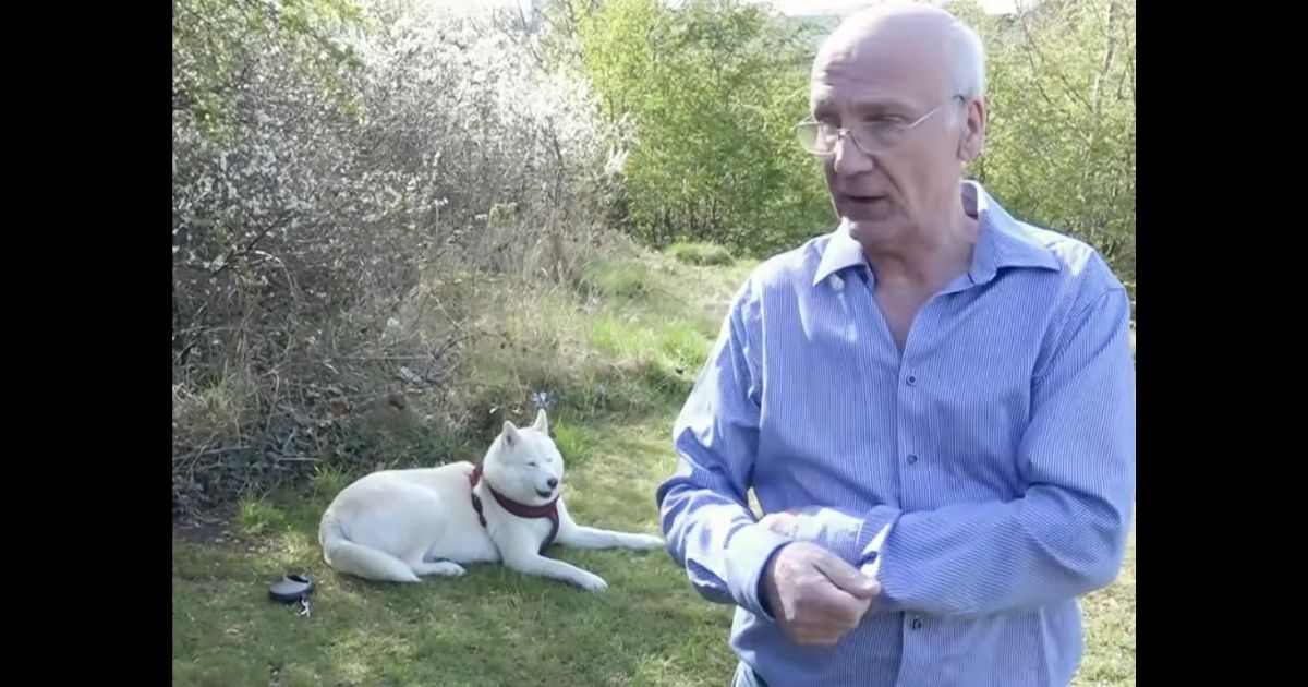 Terry Walsh and his husky, Hel, discovered an abandoned newborn baby while out for a walk in Birmingham, England, on Thursday.