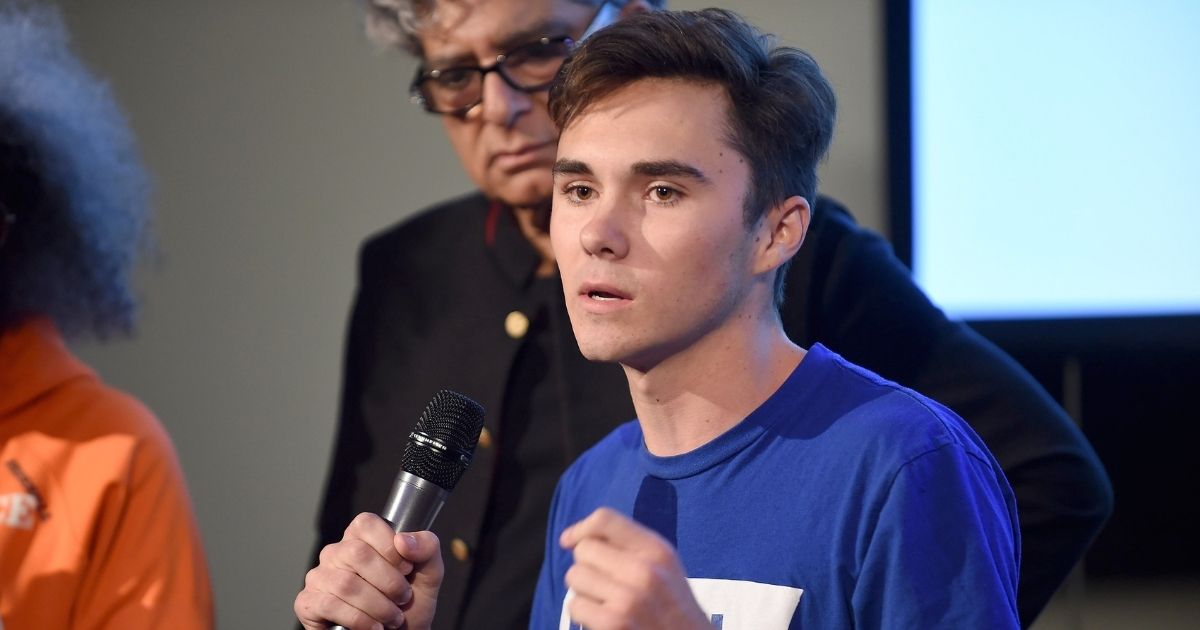 David Hogg attends the 9th Annual Peace Week Town Hall.
