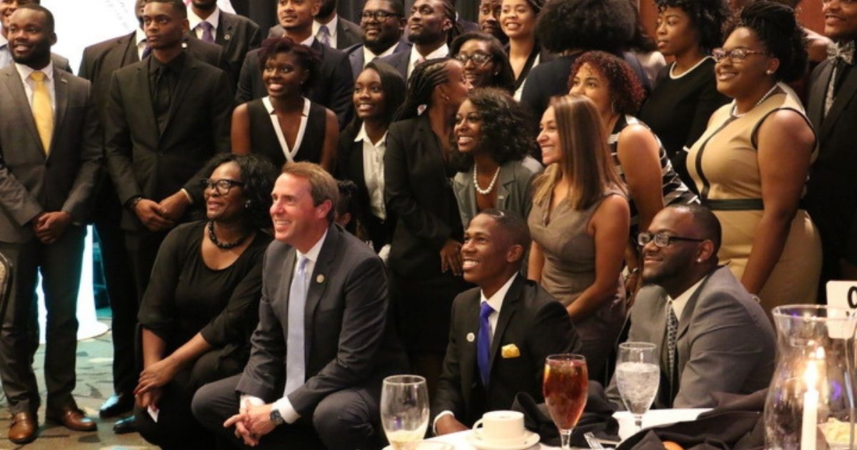Mark Walker poses for a photo at the North Carolina Legislative Black Caucus Foundation’s Wainwright Annual Scholarship Banquet benefiting historically black colleges and universities on June 18, 2018.