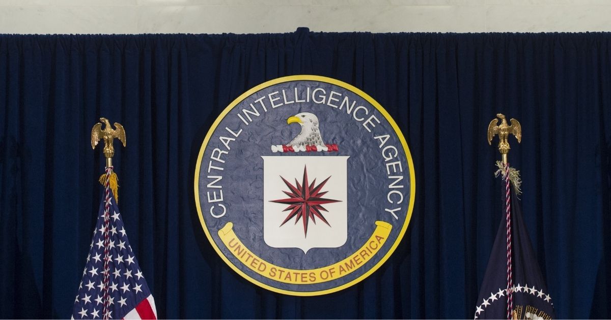 The seal of the Central Intelligence Agency is seen at CIA Headquarters in Langley, Virginia, on April 13, 2016.