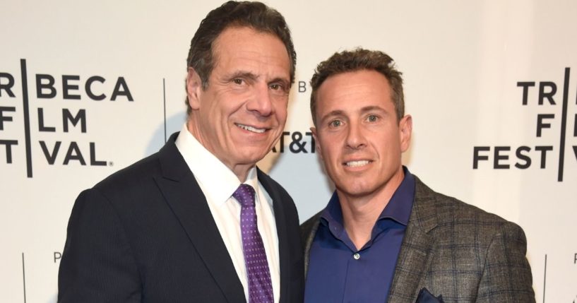 Democratic New York Gov. Andrew Cuomo, left, and CNN host Chris Cuomo attend the HBO Documentary Film "RX: Early Detection A Cancer Journey With Sandra Lee" during The Tribeca Film Festival at SVA Theater on April 26, 2018, in New York City.