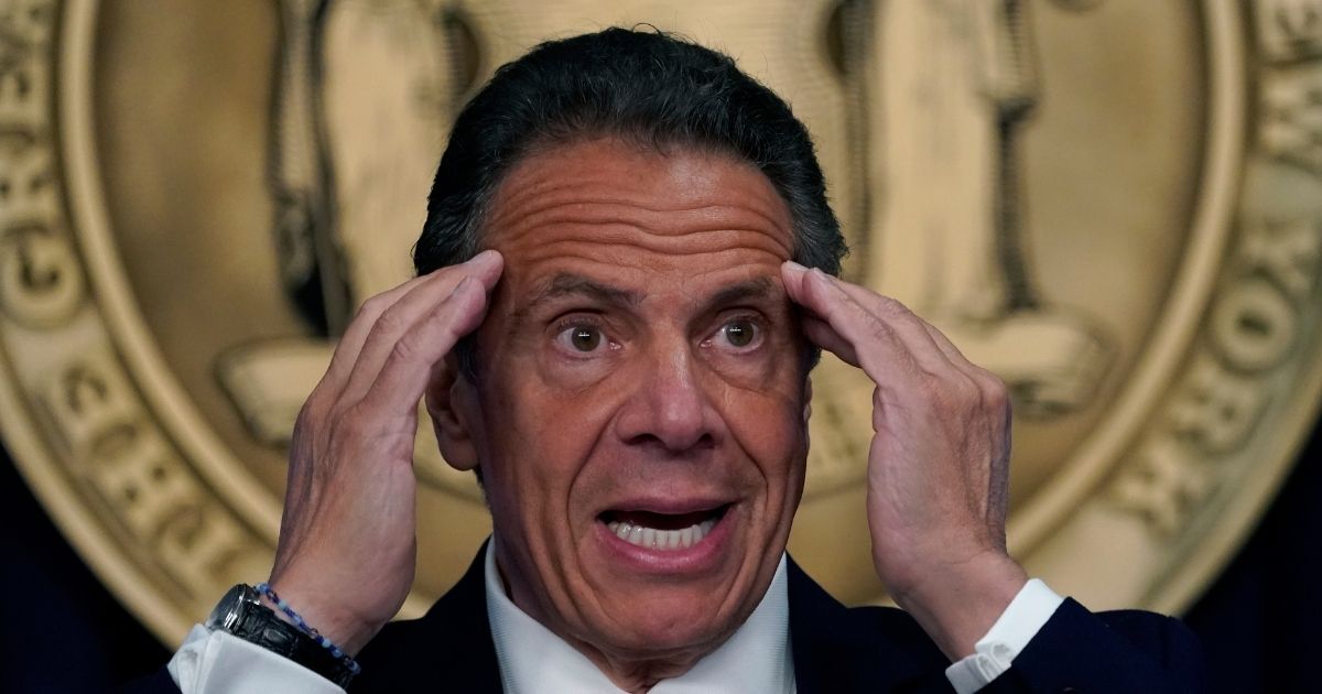 New York Governor Andrew Cuomo holds a news conference on Monday in New York City