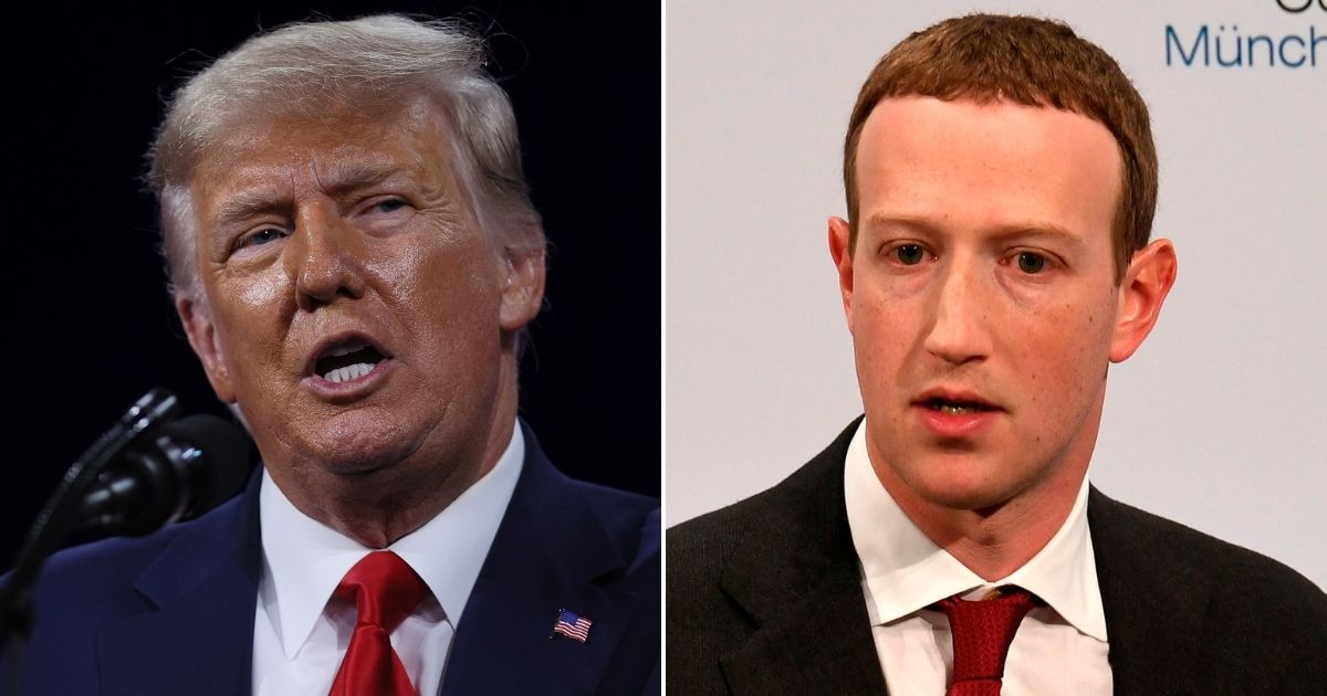 Facebook's Oversight Board will announce whether former President Donald Trump, left, can return to Facebook and Instagram at 9:00 a.m. ET on Wednesday, Facebook announced.