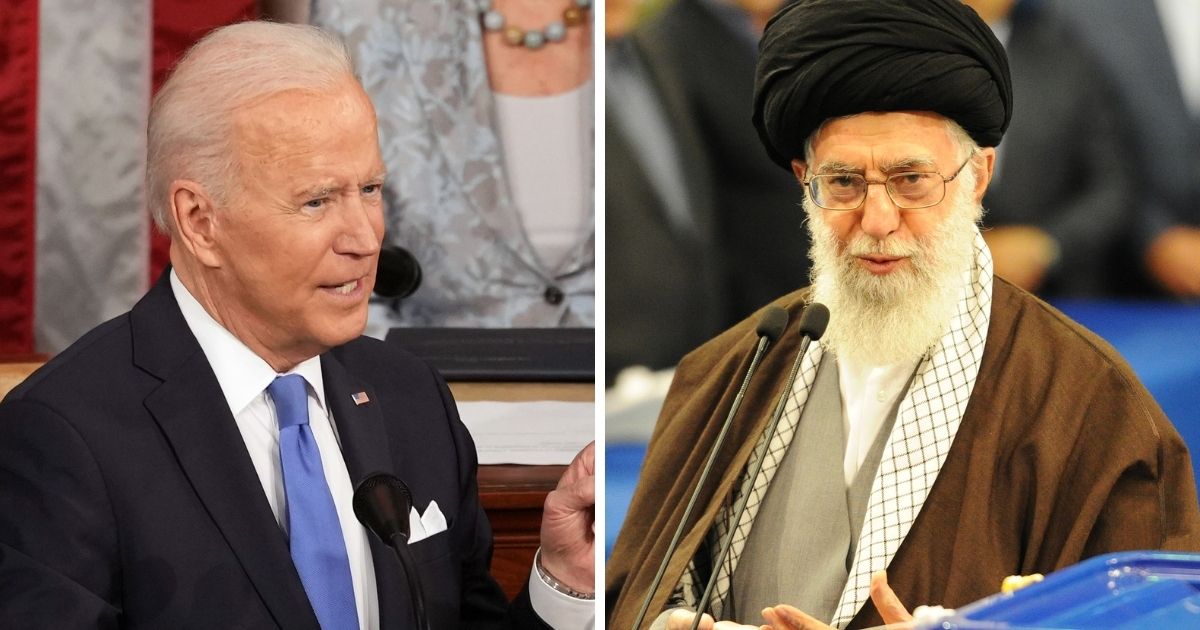 President Joe Biden, left; and Iranian Ayotollah Seyyed Ali Khamenei.