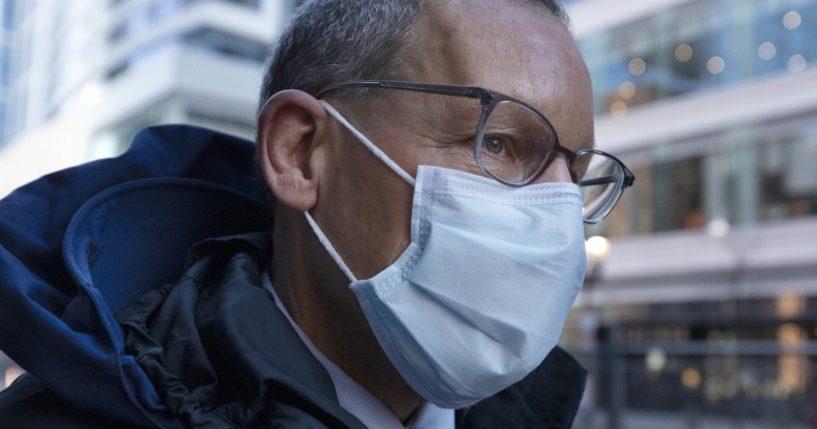 Harvard University professor Charles Lieber leaves federal court, Dec. 14, in Boston. Lieber is charged with hiding his ties to a Chinese-run recruitment program.