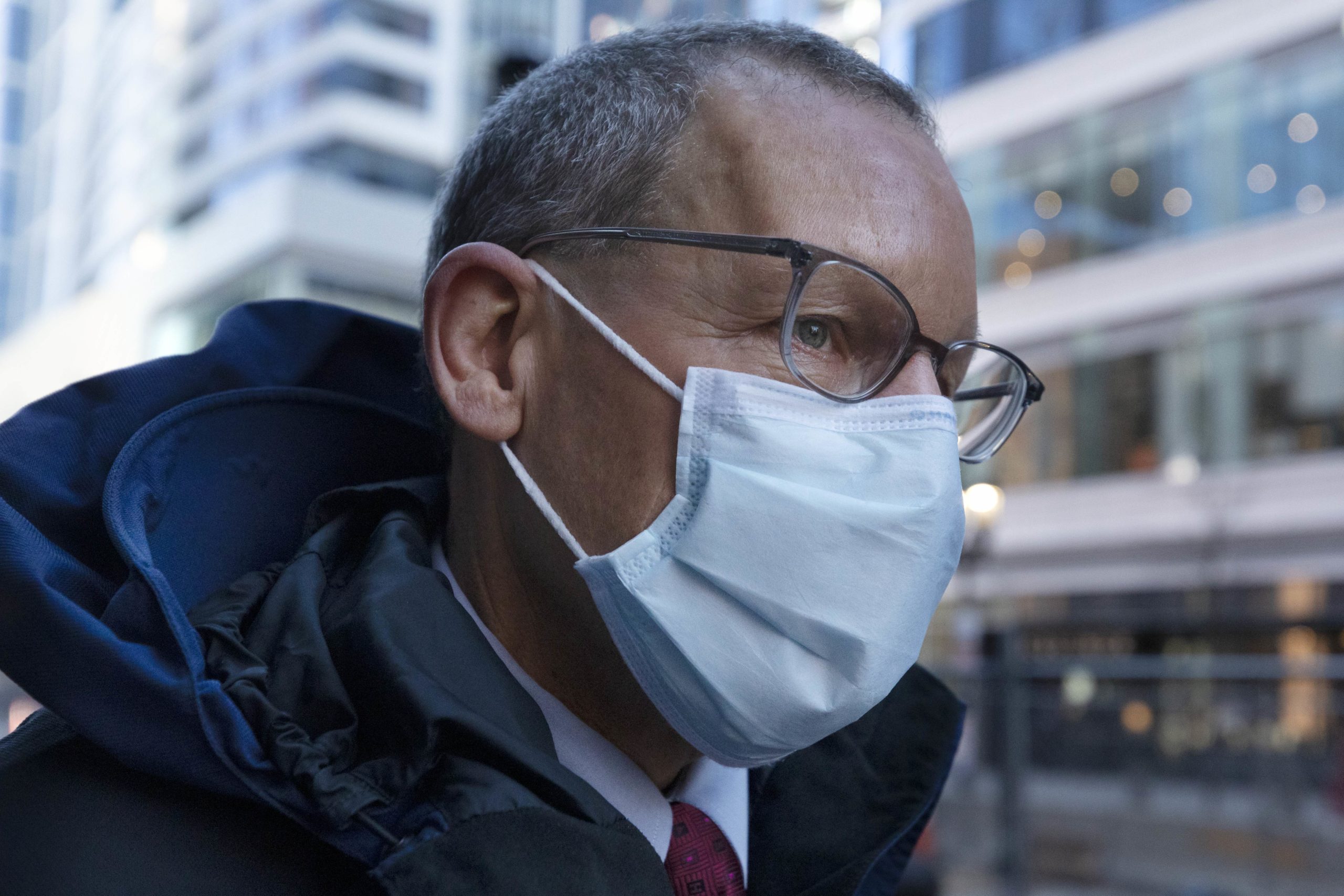 Harvard University professor Charles Lieber leaves federal court, Dec. 14, in Boston. Lieber is charged with hiding his ties to a Chinese-run recruitment program.