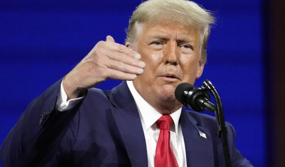 Former president Donald Trump speaks at the Conservative Political Action Conference on Feb. 28, 2021, in Orlando, Florida.