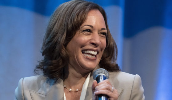 Vice President Kamala Harris, seen in a file photo from July, made an appearance on "Late Night with Seth Meyers" this week, talking about how her life has changed since she got the job.