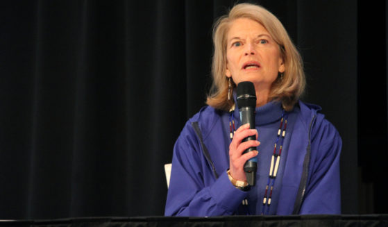 U.S. Sen. Lisa Murkowski, a Republican seeking re-election, answers a question during a candidate forum in Anchorage, Alaska.