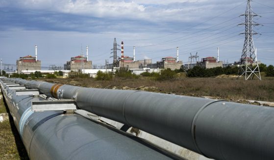 A view of the Zaporizhzhia Nuclear Power Station, in Enerhodar, Zaporizhzhia region, in territory under Russian military control on May 1.