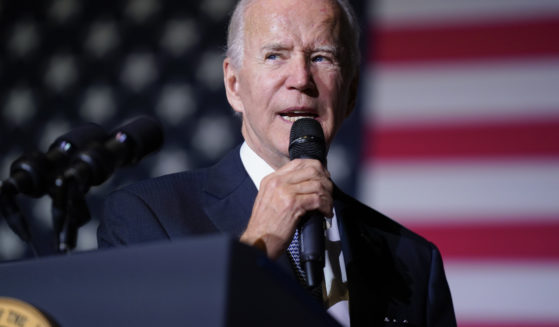 President Joe Biden speaks about student loan debt relief on Oct. 21 at Delaware State University in Dover.