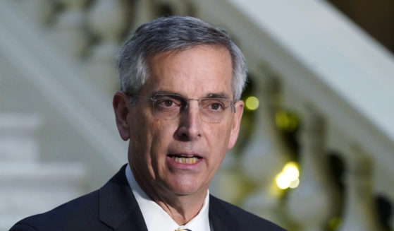 Georgia Secretary of State Brad Raffensperger speaks during a news conference in Atlanta on Dec. 14, 2020.