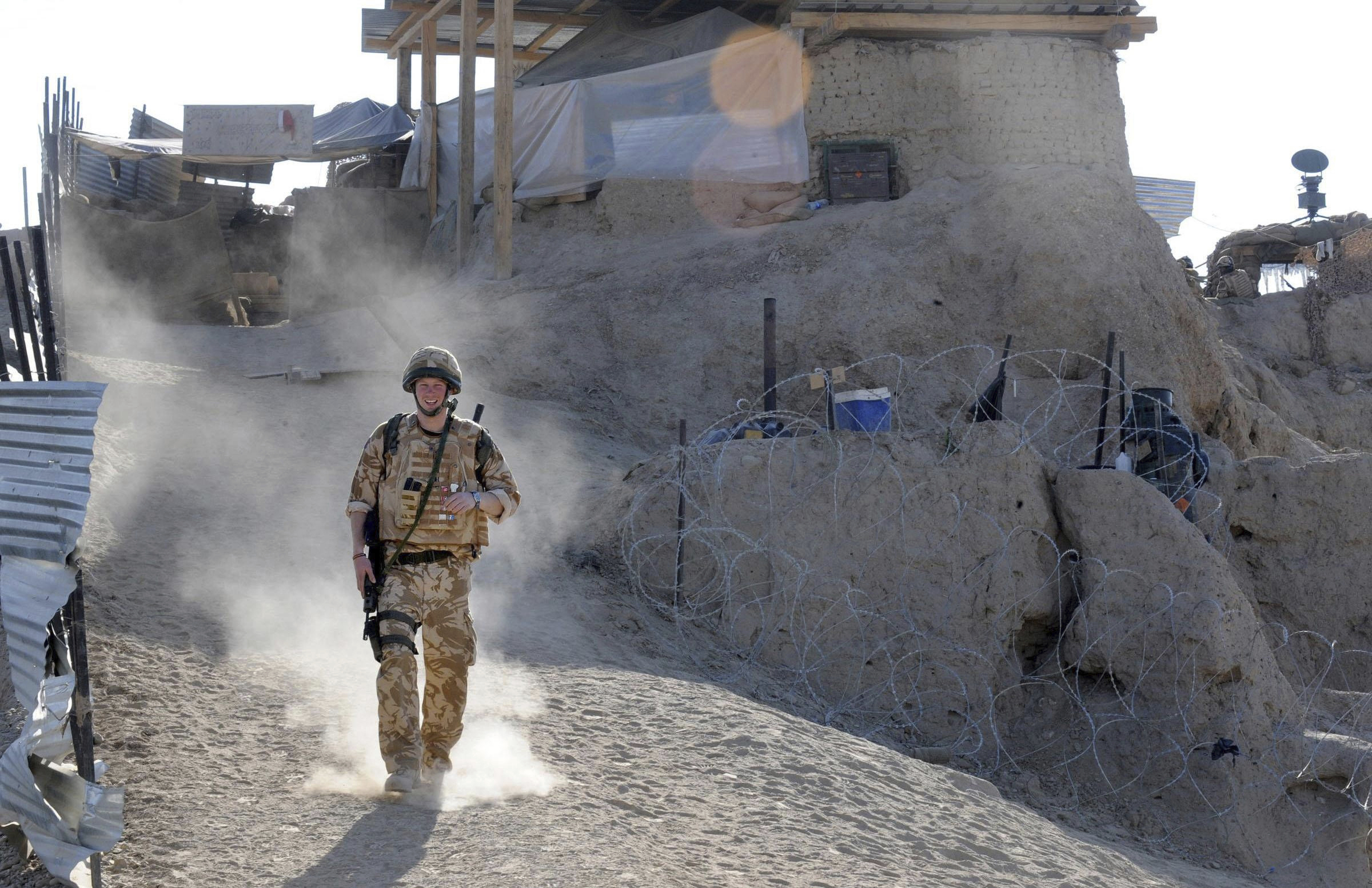 Britain's Prince Harry is seen on patrol in Afghanistan in a file photo from January 2008. Harry alleges in a much-anticipated new memoir incendiary revelations regarding his role in killing people during his military service in Afghanistan.