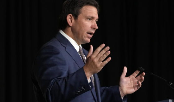 Gov. Ron DeSantis speaks at Palm Beach Atlantic University in West Palm Beach, Florida, on Feb. 15.