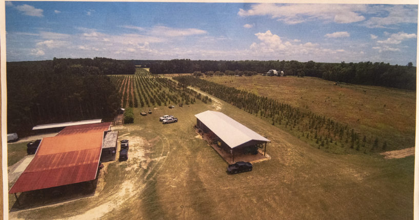 This photo of Alex Murdaugh's property in South Carolina - and the scene of the crime - was used as evidence during Murdaugh's murder trial in Walterboro.