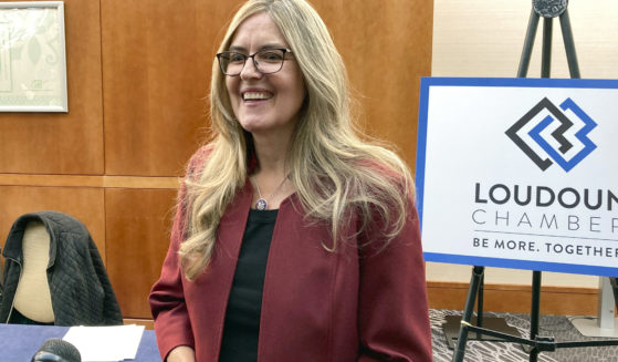 Virginia Rep. Jennifer Wexton speaks with reporters in Leesburg, Virginia, on Oct. 20, 2022.