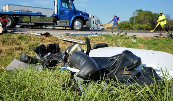 Three people were killed and 14 others were injured in a Greyhound bus crash near St. Louis early Wednesday.