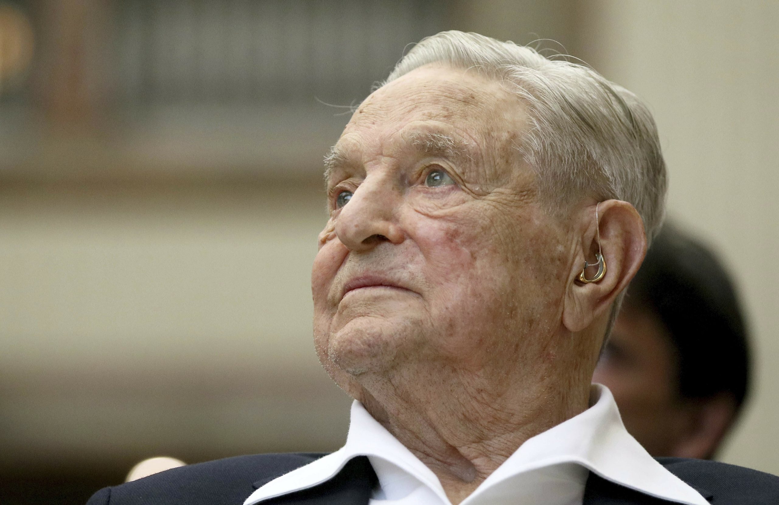 George Soros, founder and chairman of the Open Society Foundations, attends the Joseph A. Schumpeter award ceremony in Vienna, Austria, on June 21, 2019.