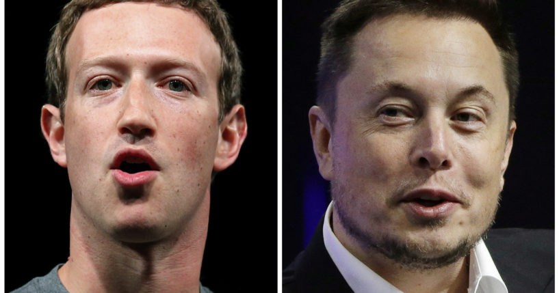 Meta CEO Mark Zuckerberg, left, and Twitter CEO Elon Musk, right, have been toying with the idea of a "cage match" fight, and now Musk says if it happens, it will be livestreamed on his platform.