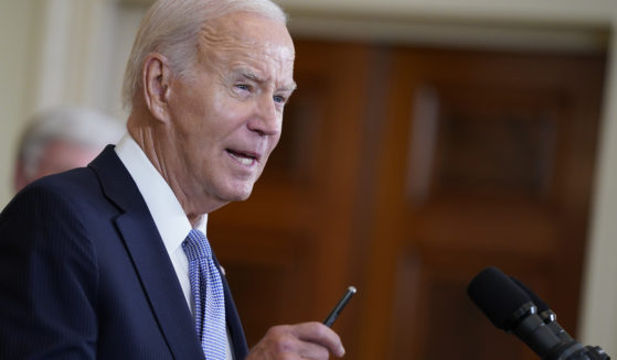 President Joe Biden speaks on the anniversary of the Inflation Reduction Act during an event in the East Room of the White House in Washington, D.C., on Aug. 16.