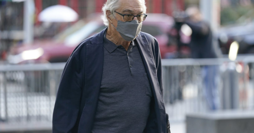 Actor Robert De Niro arrives to court in New York, Tuesday to continue his testimony in a $12 million lawsuit accusing him of being a bad boss.