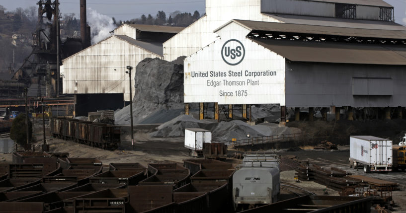 United States Steel’s Edgar Thomson Plant in Braddock, Pennsylvania, is pictured on Feb. 26, 2019.