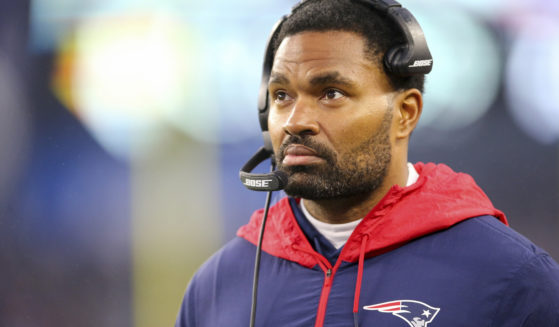 New England Patriots assistant coach Jerod Mayo watches from the sideline during a game against the Jacksonville Jaguars on Jan. 2, 2022, in Foxborough, Massachusetts.