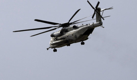 A Marine Corps CH-53E Super Stallion helicopter like the one pictured went missing late Tuesday and was discovered Wednesday in a mountainous area outside San Diego. All five troops aboard have been confirmed dead.