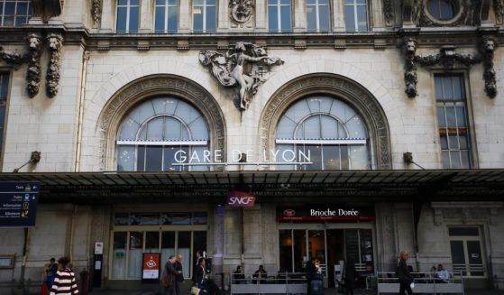 An assailant injured three people in a stabbing attack at the Gare de Lyon train station in Paris, Saturday.