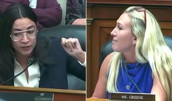 New York Rep. Alexandria Ocasio-Cortez, left, was livid at the taunts of Georgia Rep. Marjorie Taylor Greene.