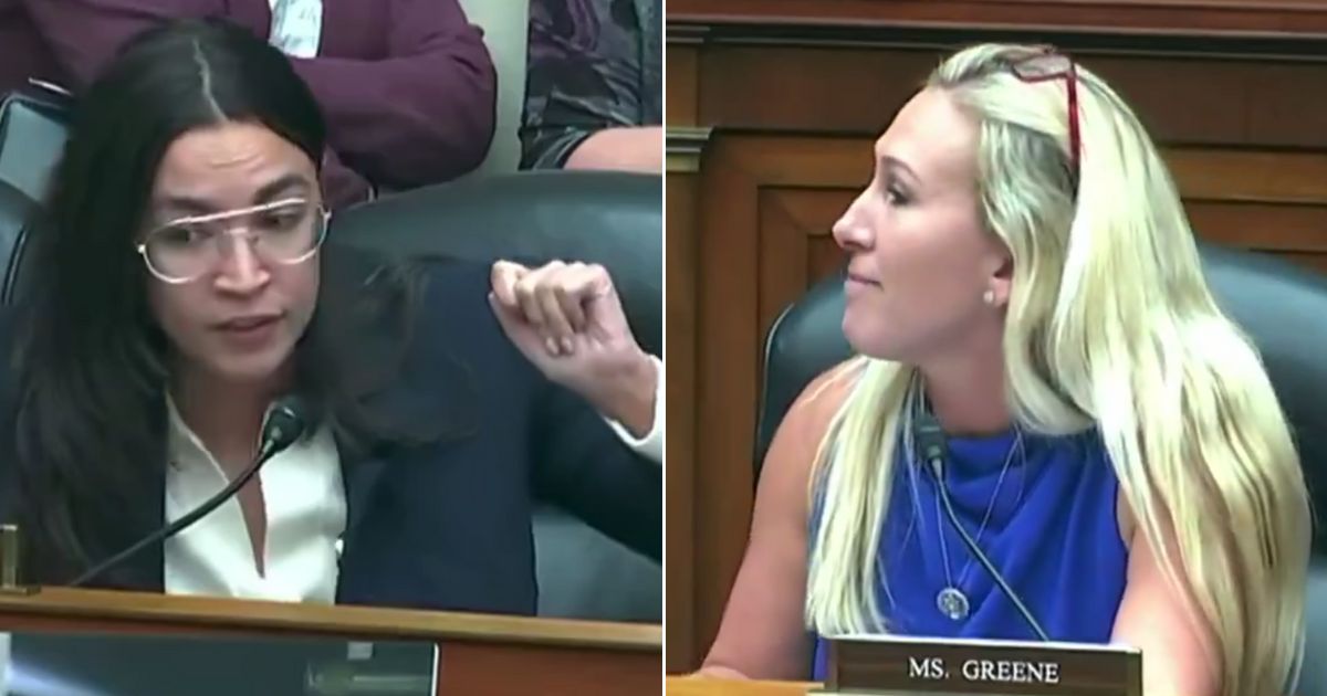 New York Rep. Alexandria Ocasio-Cortez, left, was livid at the taunts of Georgia Rep. Marjorie Taylor Greene.