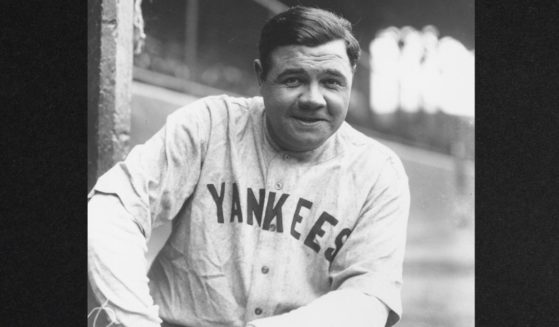 New York Yankees star slugger Babe Ruth is seen in a photo from May 19, 1927: