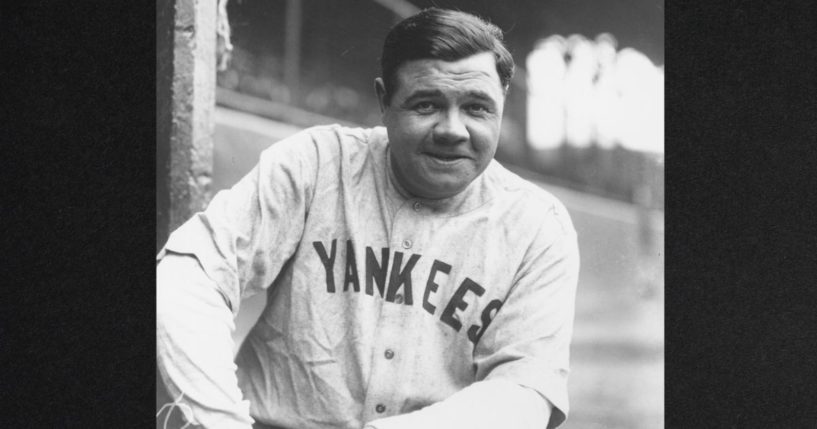 New York Yankees star slugger Babe Ruth is seen in a photo from May 19, 1927: