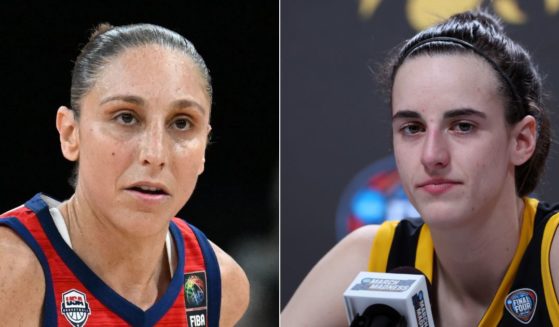 WNBA Star Diana Taurasi, left, has called fans "sensitive" after she received backlash for comments she made about Caitlin Clark, right, entering the WNBA.