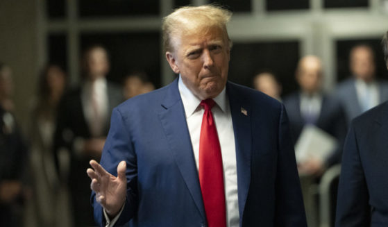 Donald Trump arriving for his trial at Manhattan Criminal Court