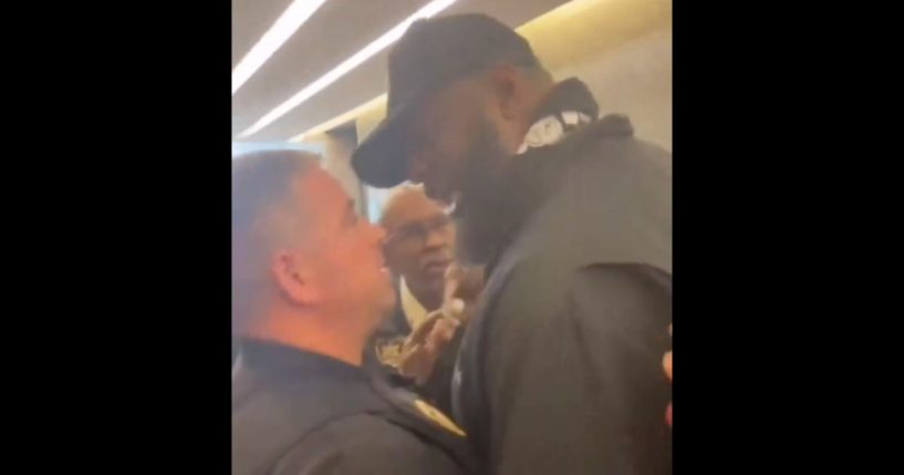 New York BLM founder Hawk Newsome threatening a New York court officer.