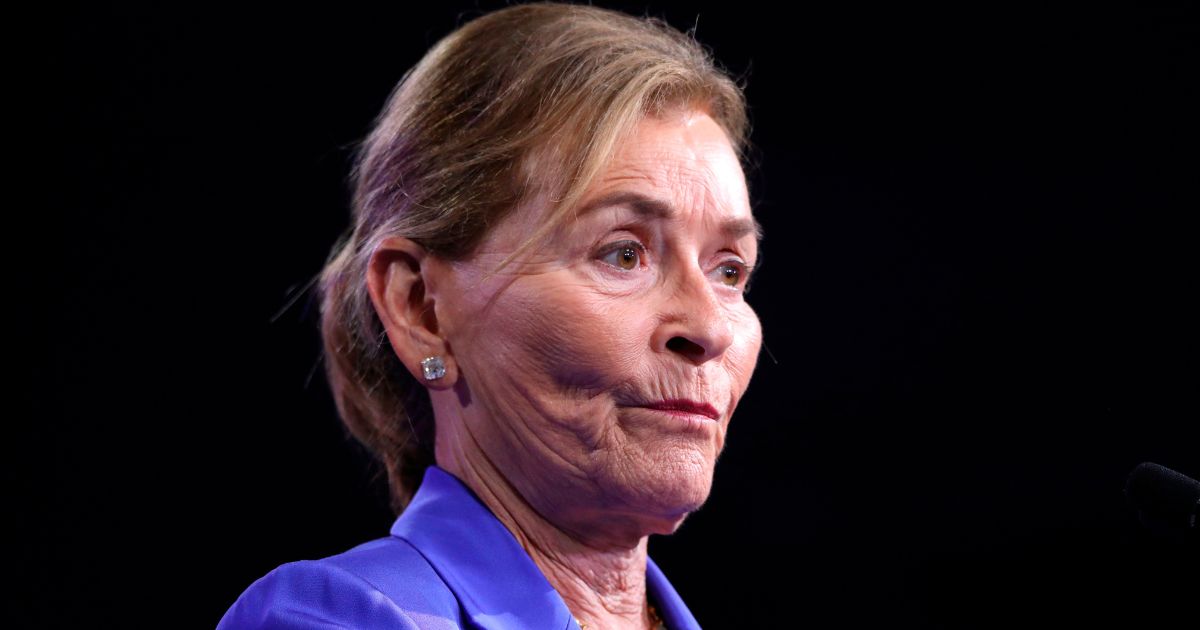 Judge Judy Sheindlin speaks during a rally for Democratic presidential hopeful former New York mayor Mike Bloomberg in West Palm Beach, Florida, on March 3, 2020.