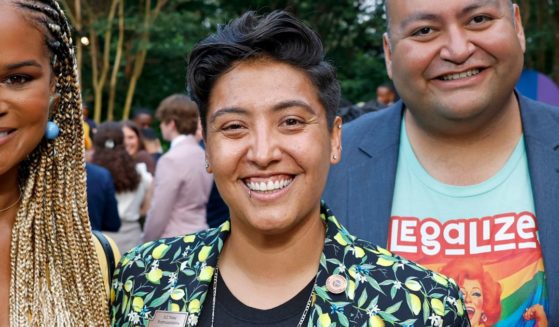 Lorena Austin at a "pride" celebration in D.C.