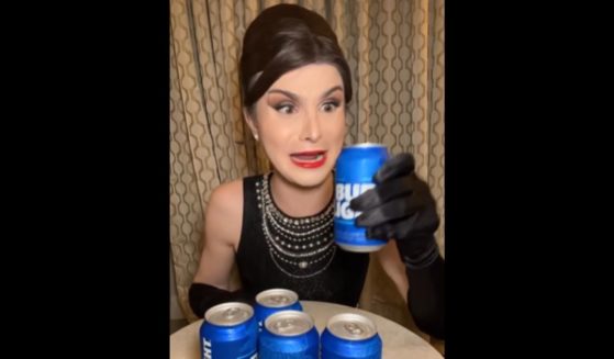 Dylan Mulvaney promotes Bud Light beer.